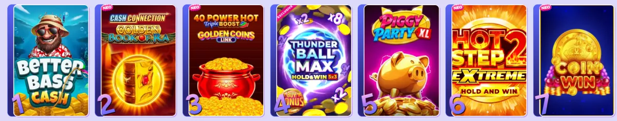 Spinbara casino games